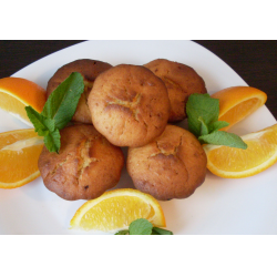 Рецепт: Творожно-апельсиновые кексы