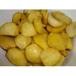 Рецепт: Золотистый картофель из микроволновки