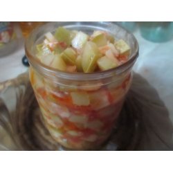 Рецепт: Салат из кабачков - заготовка на зиму