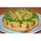 Фото Открытый пирог из овощных рулетиков с сыром и базиликом