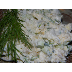 Рецепт: Салат из морского окуня
