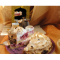 Фото Нежнейший пирог со штрейзелем, творожным кремом, вишней и меренгой