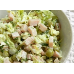 Рецепт: Салат с ветчиной и овощами