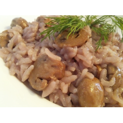 Рецепт: Гарнир из риса с грибами