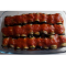 Фото Баклажанные ролы с начинкой из мяса и сыра, запеченные в духовке