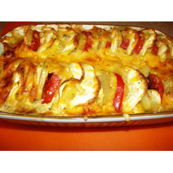 Рецепт: Запеканка из картофеля с кабачками и помидорами по-французски