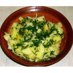 Рецепт: Картофельный салат на скорую руку