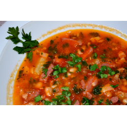 Рецепт: Сербский фасолевый суп