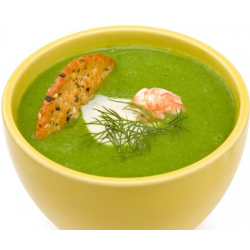 Крем-суп из брокколи с семгой – кулинарный рецепт
