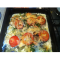 Фото Треска запеченная с овощами и сыром