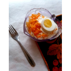 Рецепт: Салат с тыквой и яйцом