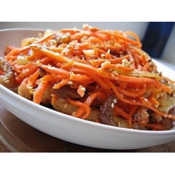 Рецепт: Соевое мясо, маринованное с морковью