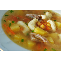 Рецепт: Суп с турецким горохом и клецками