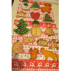 Рецепт: Рождественское (новогоднее) печенье с безбелковой глазурью