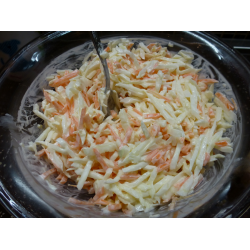Рецепт: Салат "После цезаря" с черешками пекинской капусты