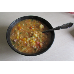 Рецепт: Чечевичный суп с дарами осени