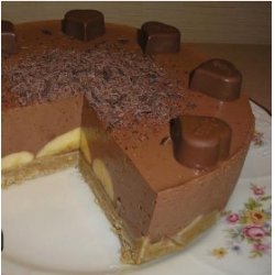 Рецепт: Торт "Шоколадное счастье" без выпечки