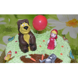 Торт Маша и медведь