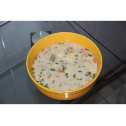 Рецепт: Диетический сырный суп с брокколи и вареным яичком в мультиварке скороварке