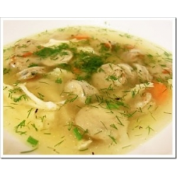 Рецепт: Суп с капустой на курином бульоне