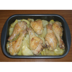 Рецепт: Курица с картошкой по-французски