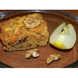 Рецепт: Тыквенно-яблочный кекс с грецкими орехами