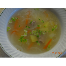 Рецепт: Суп с куриными шеями и "Артеком"