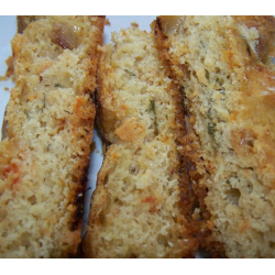 Рецепт: Хлеб кукурузно-пшеничный с печеными помидорами и чесноком