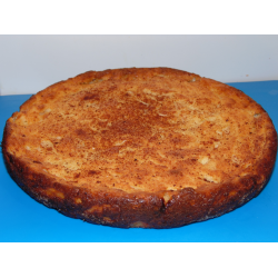 Рецепт: Пирог из творога с яблоком и корицей