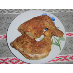 Рецепт: Запеченная куриная четверть в медово-соевом соусе