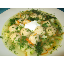 Рецепт: Суп с сырно-мясными шариками