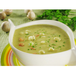 Рецепт: Куриный суп с капустой и грибами