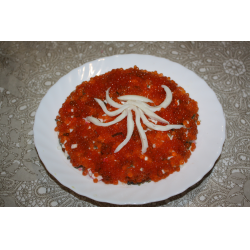 Рецепт: Салат из морепродуктов "Осминожка"