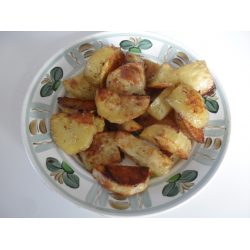 Рецепт: Картофель запеченный с сушеными опятами