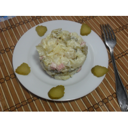 Рецепт: Салат с колбасой "Картофельный"