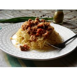 Рецепт: Спагетти под соусом болоньезе