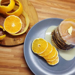 Рецепт: Апельсиновые панкейки