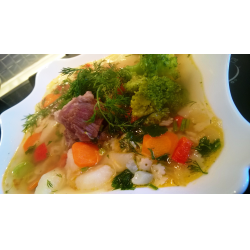 Рецепт: Мясной суп с брокколи