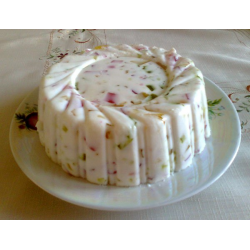 Торт творожный без выпечки с желатином