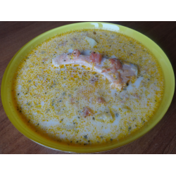 Рецепт: Сливочный суп из семги