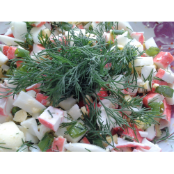 Рецепт: Крабовый салат по Дюкану