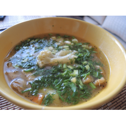 Рецепт: Куриный суп с цветной капустой