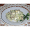 Фото Зеленый салат с яйцами и жареными грибами