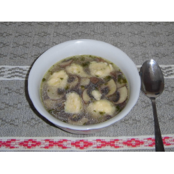 Рецепт: Грибной суп с творожными клецками
