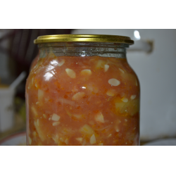 Рецепт: Лечо из кабачков с помидорами