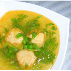 Рецепт: Гороховый суп с фрикадельками