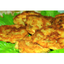 Рецепт: Жареные патиссоны с сыром