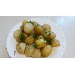 Рецепт: Молодая картошечка в микроволновке