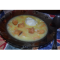 Фото Ароматный суп-пюре с гренками и вареным яйцом