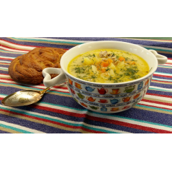 Рецепт: Сырный суп с фаршем и овощами